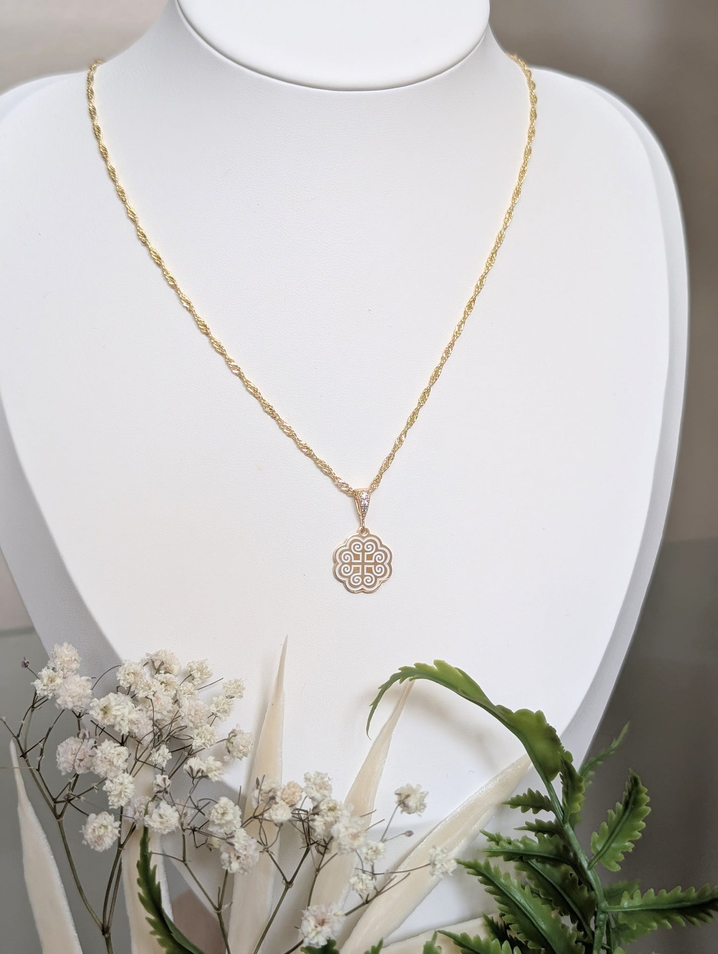 White Ram Necklace