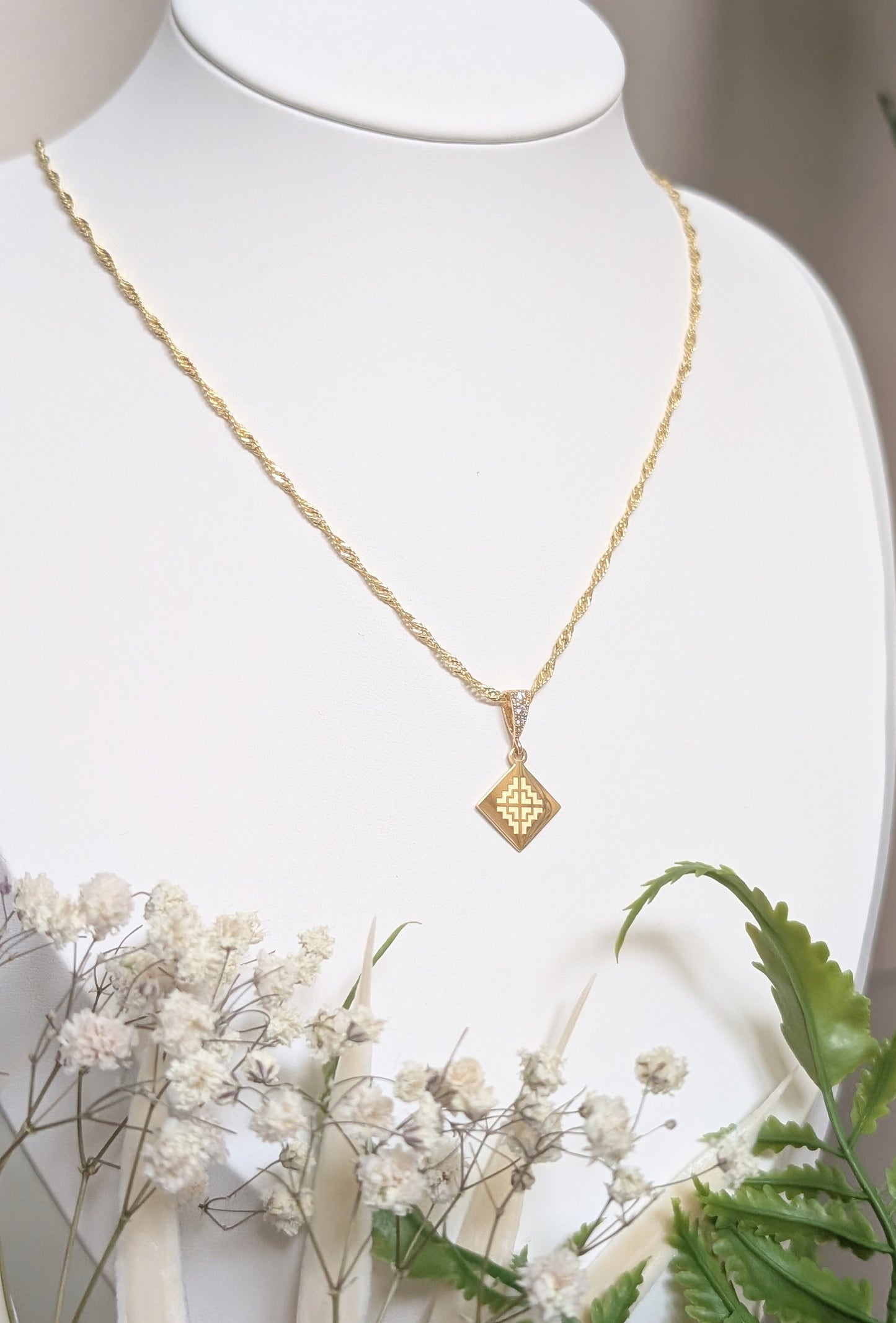 Paj Ntaub Necklace