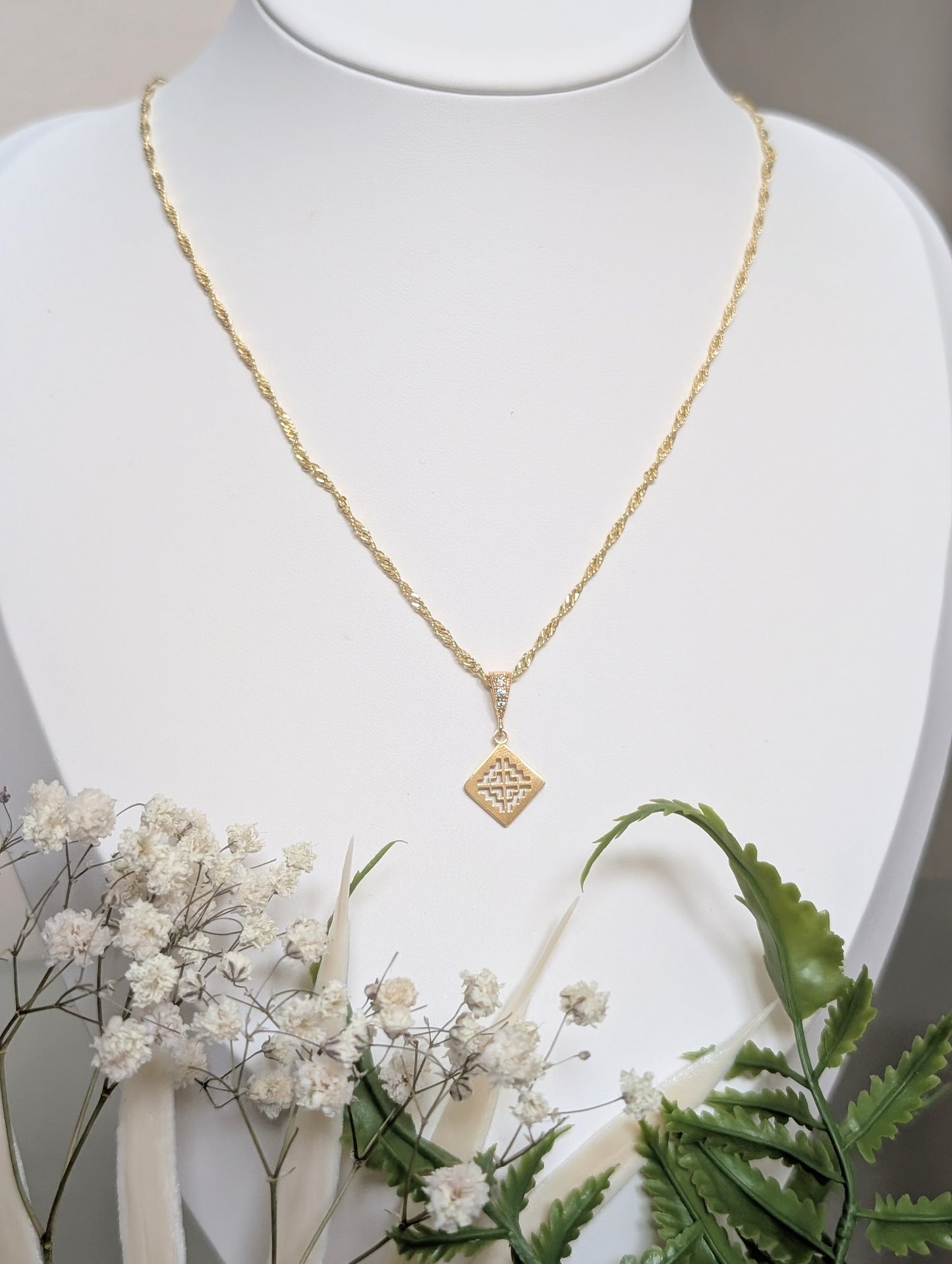 Paj Ntaub Cut Out Necklace