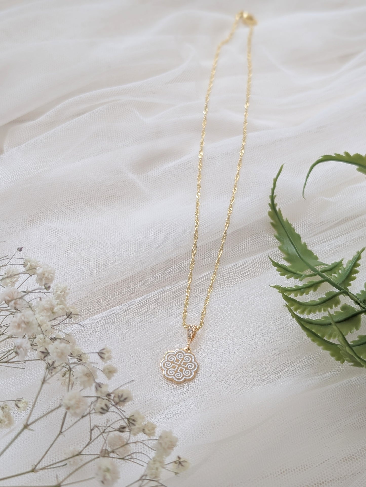 White Ram Necklace