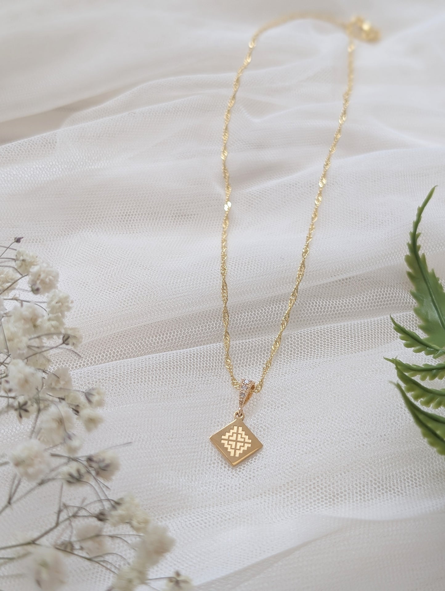 Paj Ntaub Necklace