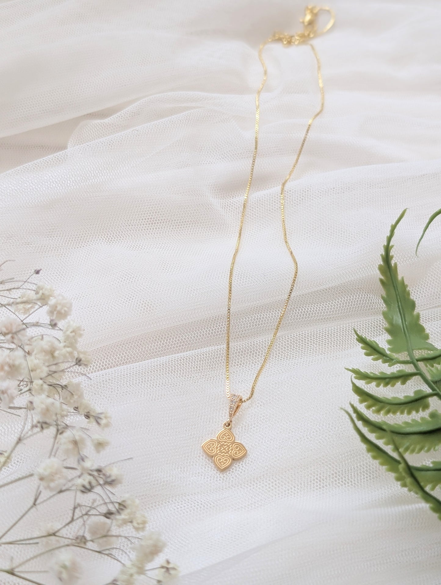 Gold Clover Necklace