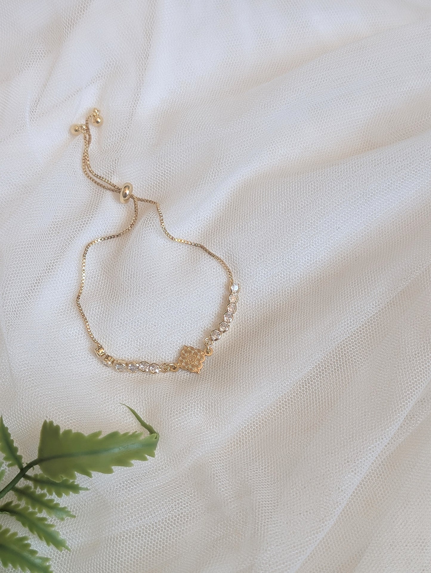 Micro Diamond Simple CZ Bracelet