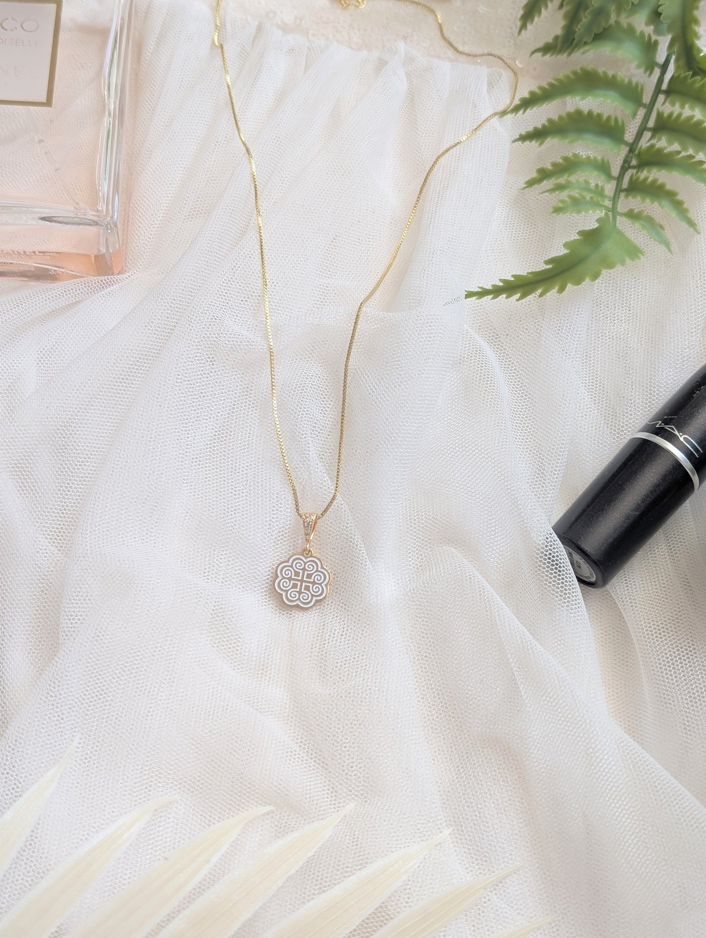 White Ram Necklace