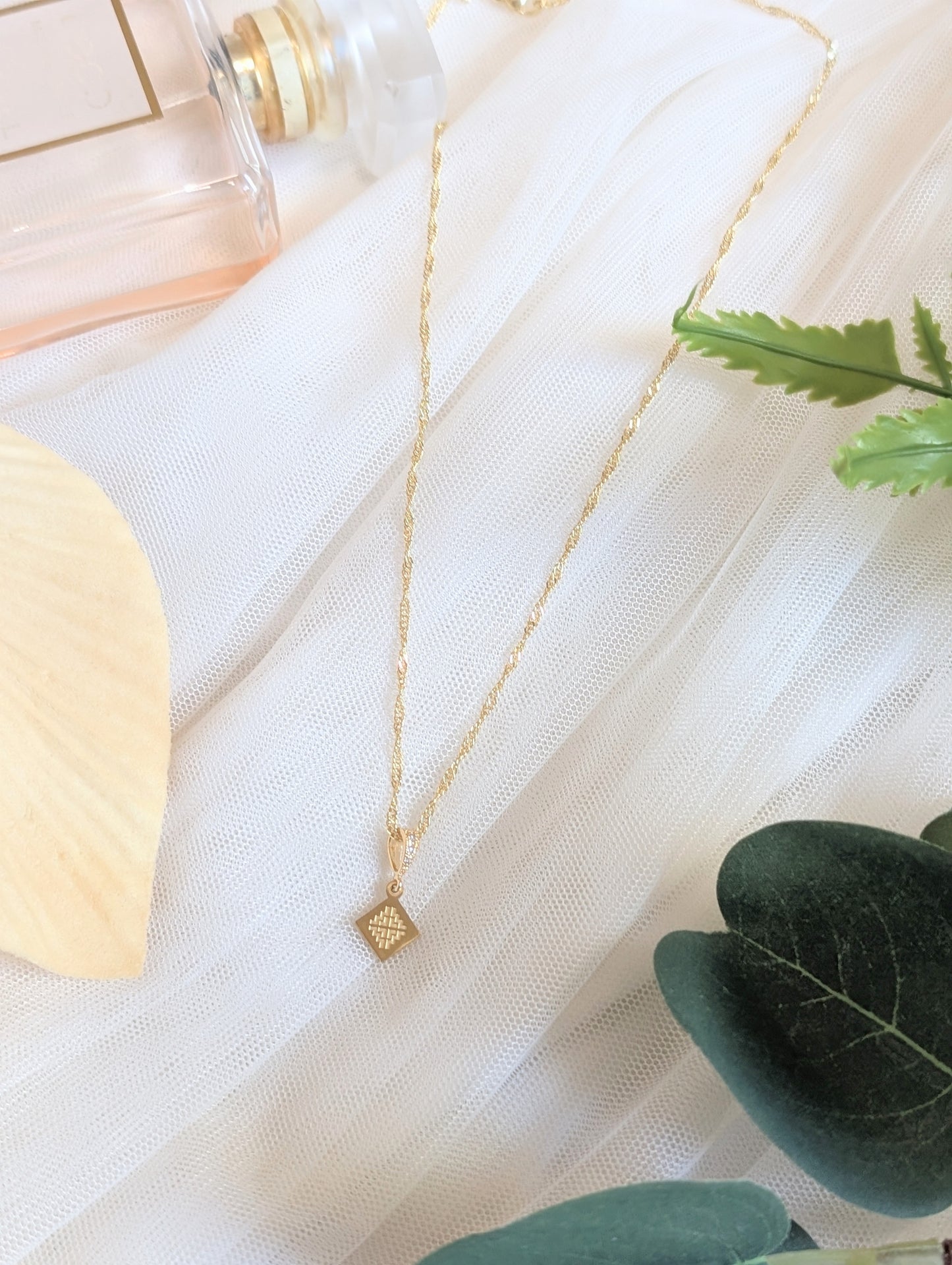 Dainty Micro Paj Ntaub Necklace