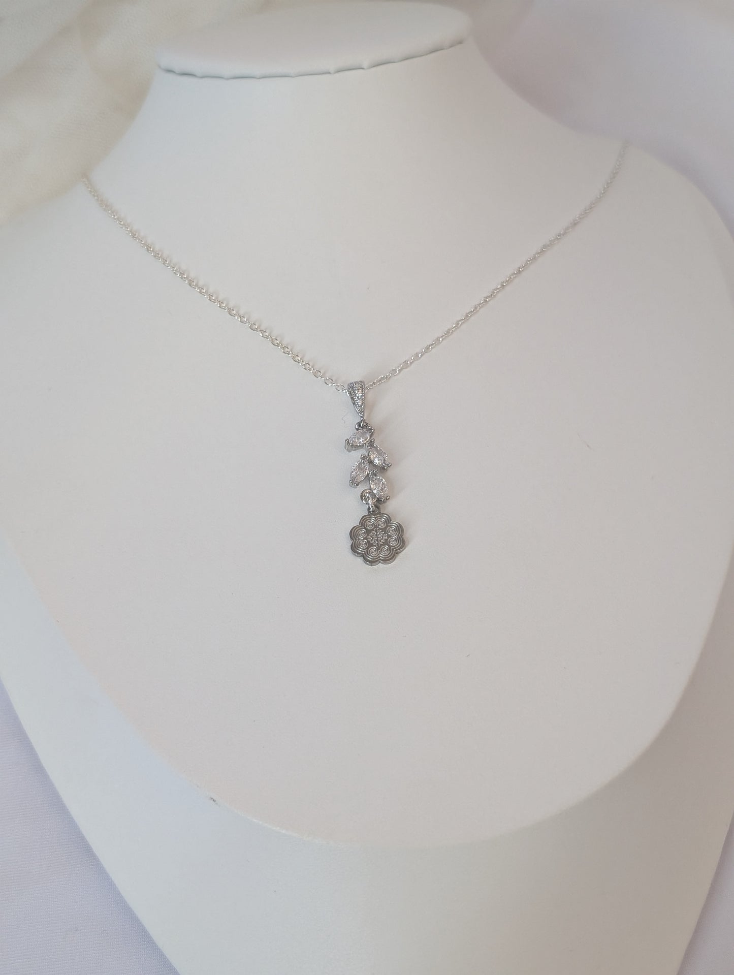 Silver Micro Timeless Cz Necklace