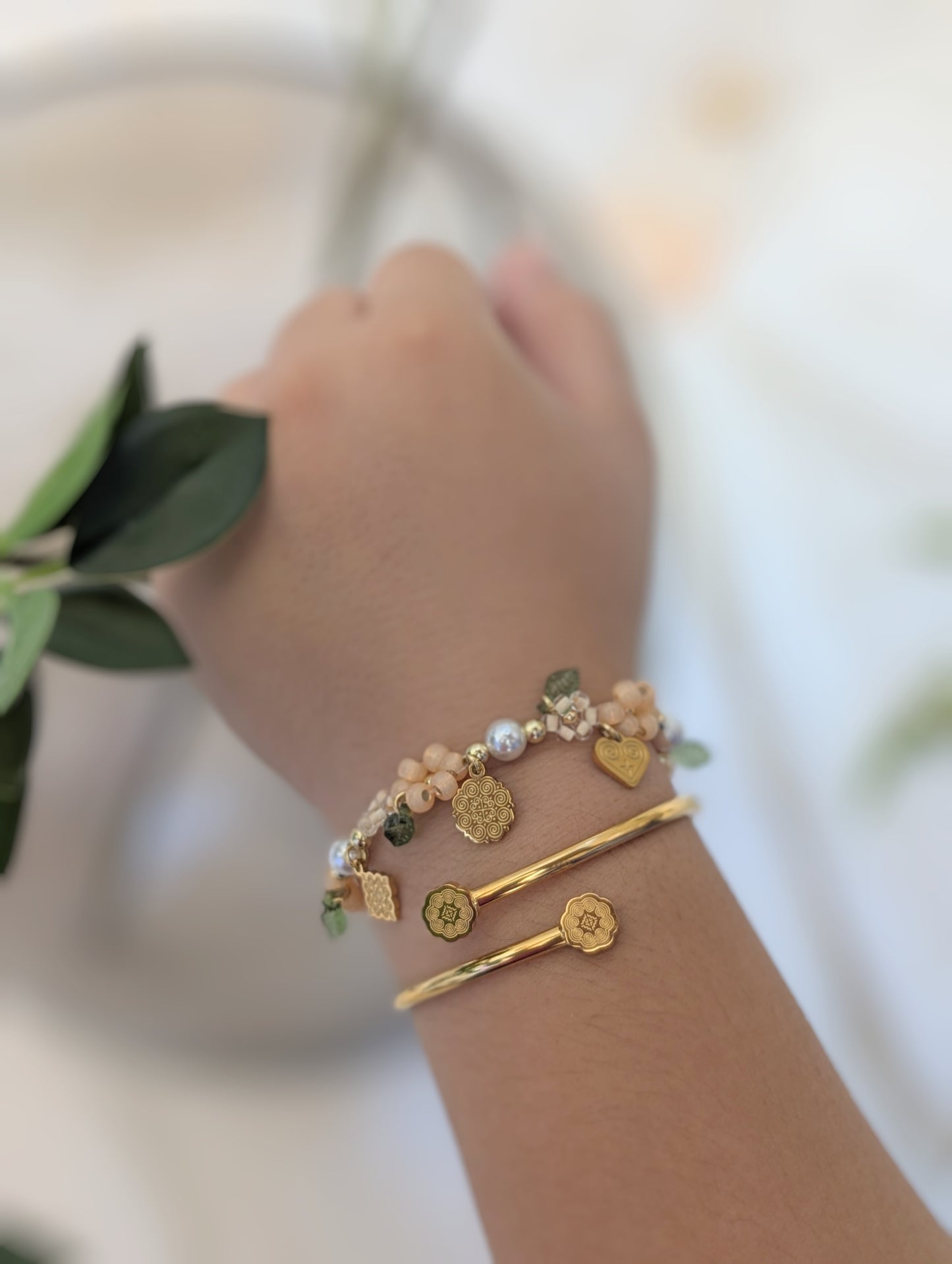 Hmong Elephant Print Bangle