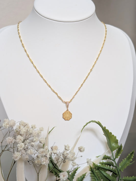 Micro Elephant Print Necklace