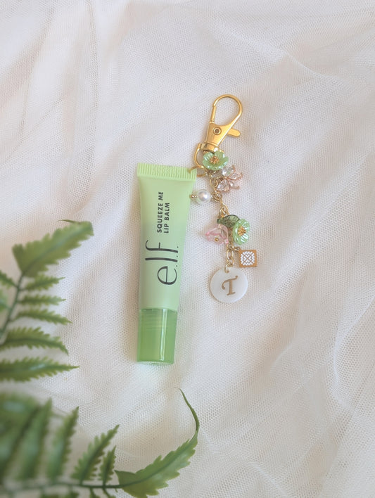 Green Honeydew Lip Gloss Charm Keychain