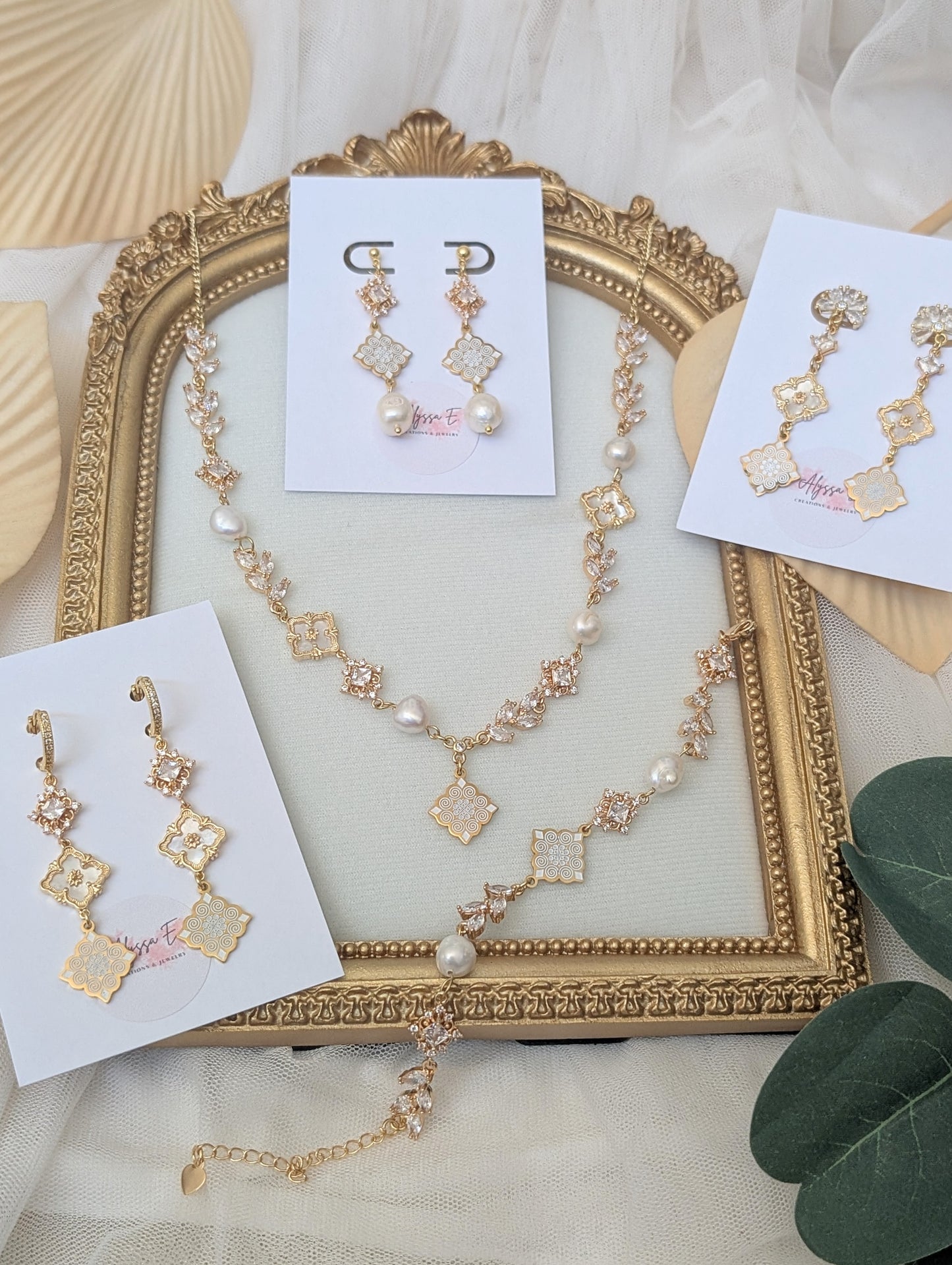 Vintage Pearl Edit Floral Earrings