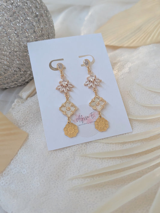 Blanc Élégance Earrings