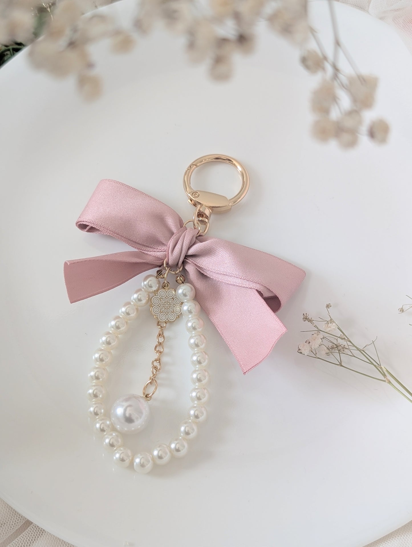 Pink Sweetheart Keychain Bag Charm