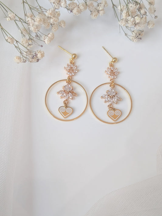 Vow Hoops Crystal Earrings