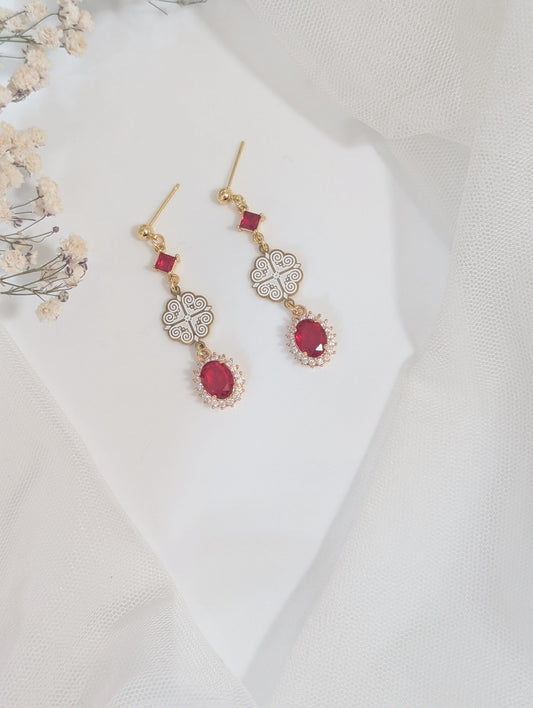 Red Cupid Earrings