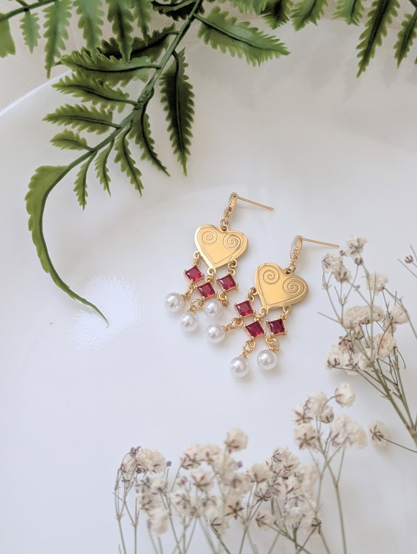 Red Promise Earrings