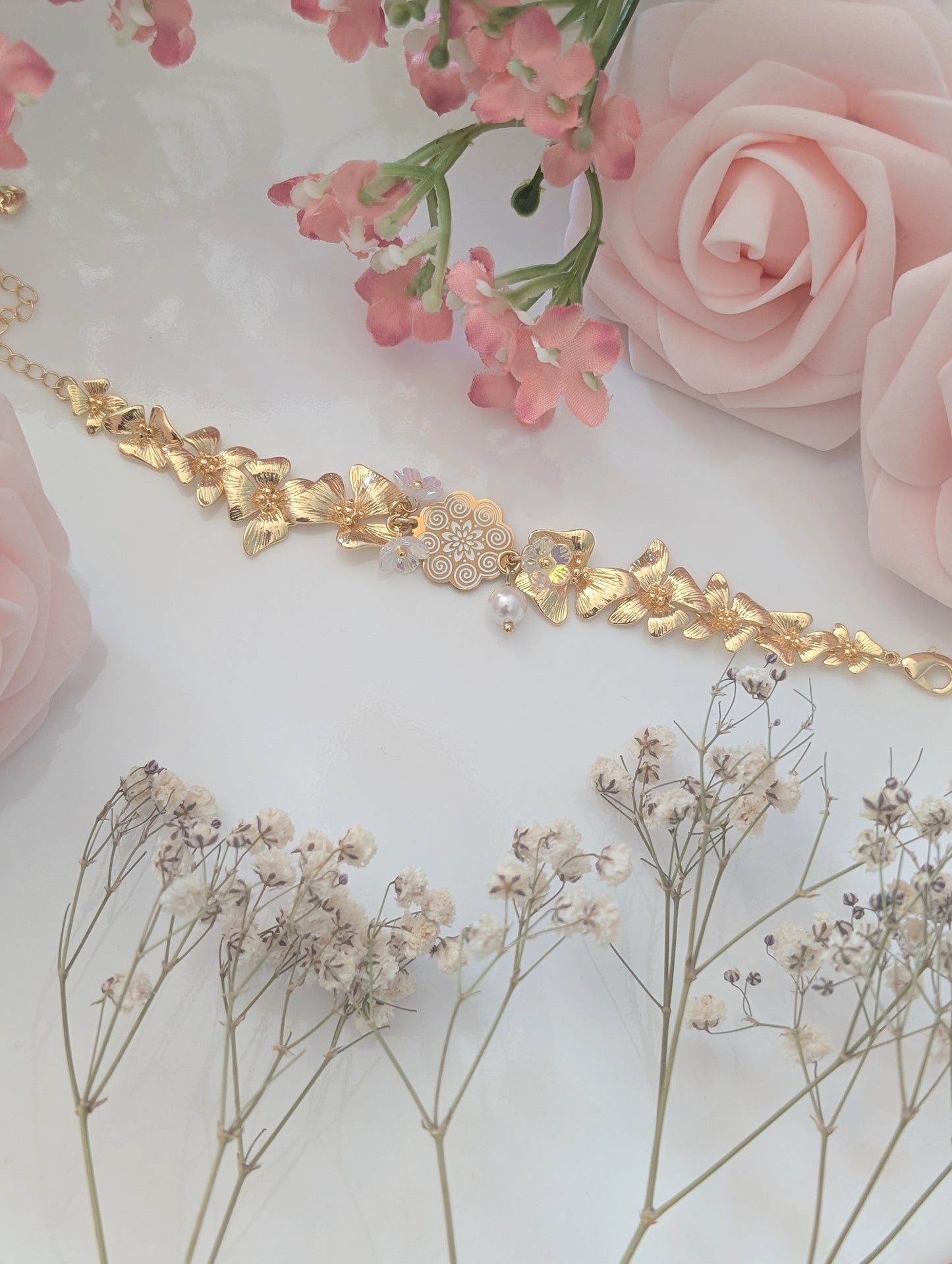 Golden Hour Floral Bracelet