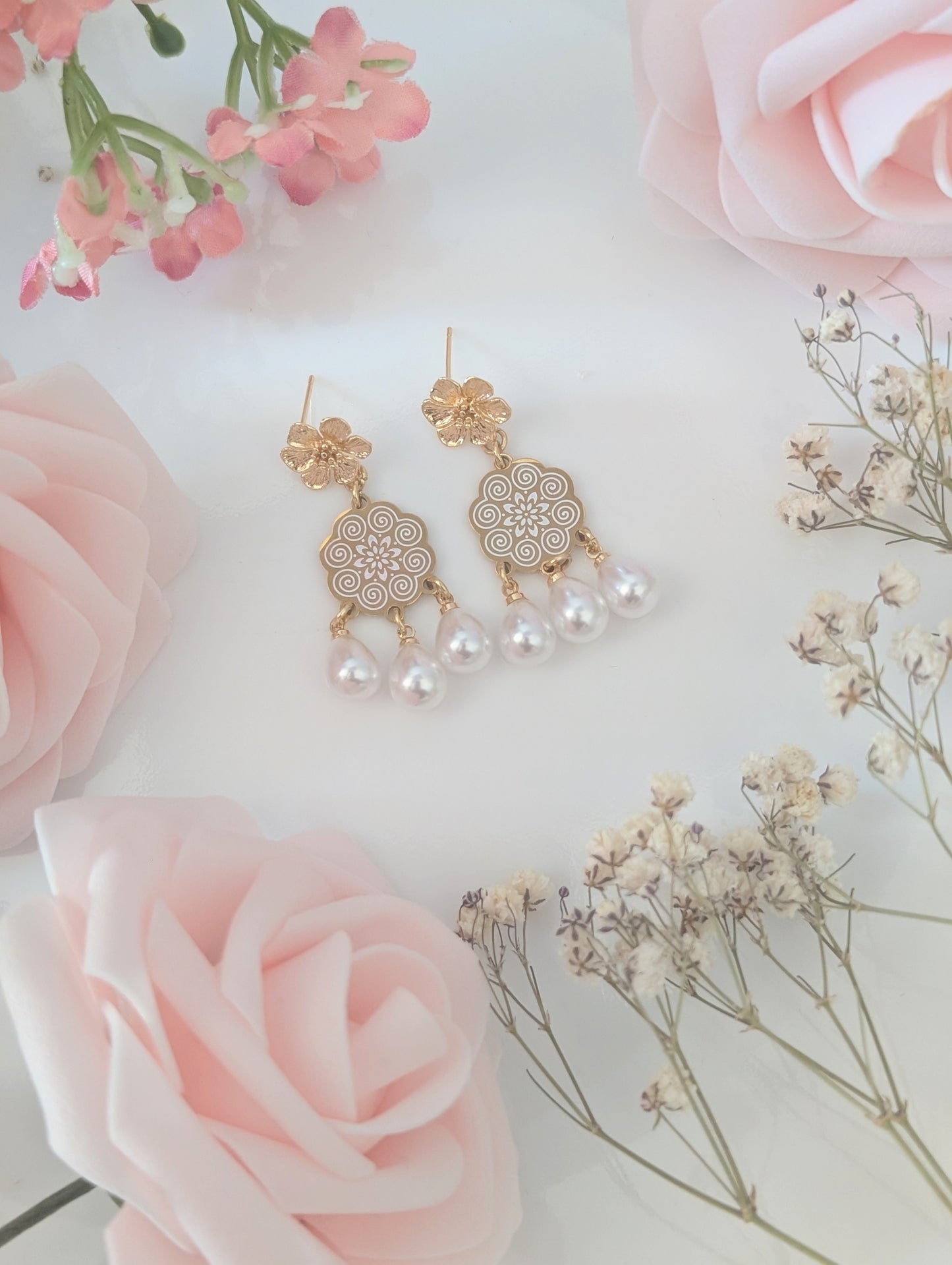 Golden Hour Floral Earrings