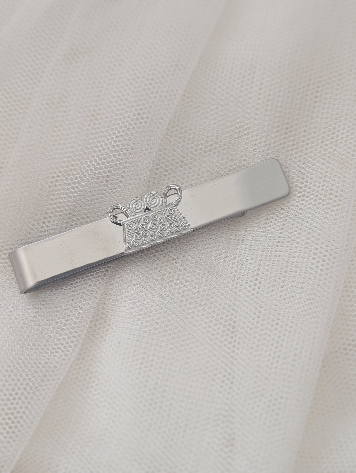Silver Phiaj Men's Tie Clip