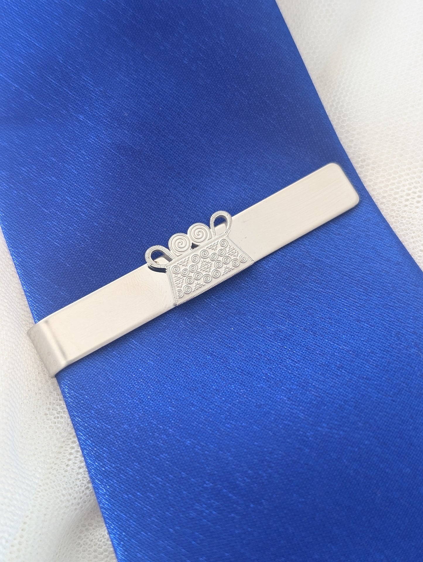 Silver Phiaj Men's Tie Clip