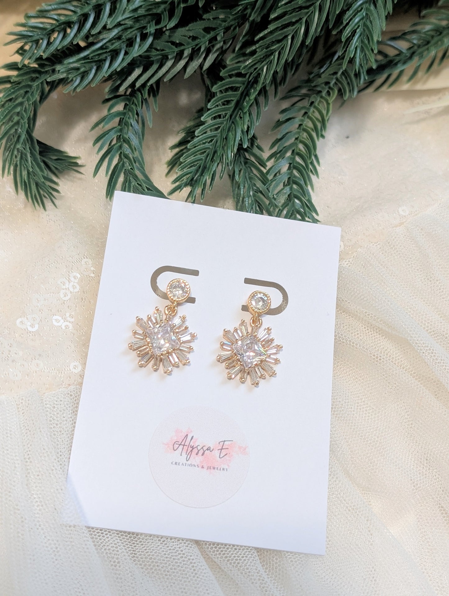 Snow Queen Drop Earrings
