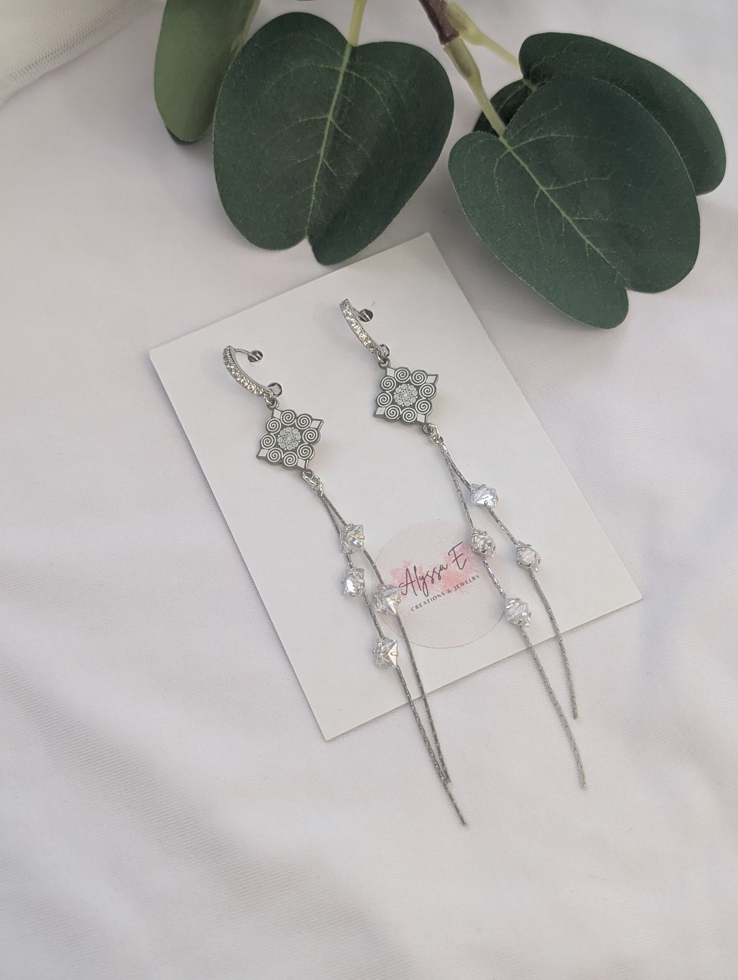 Argent Earrings