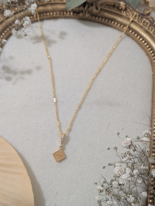 Paj Ntaub Gem Necklace