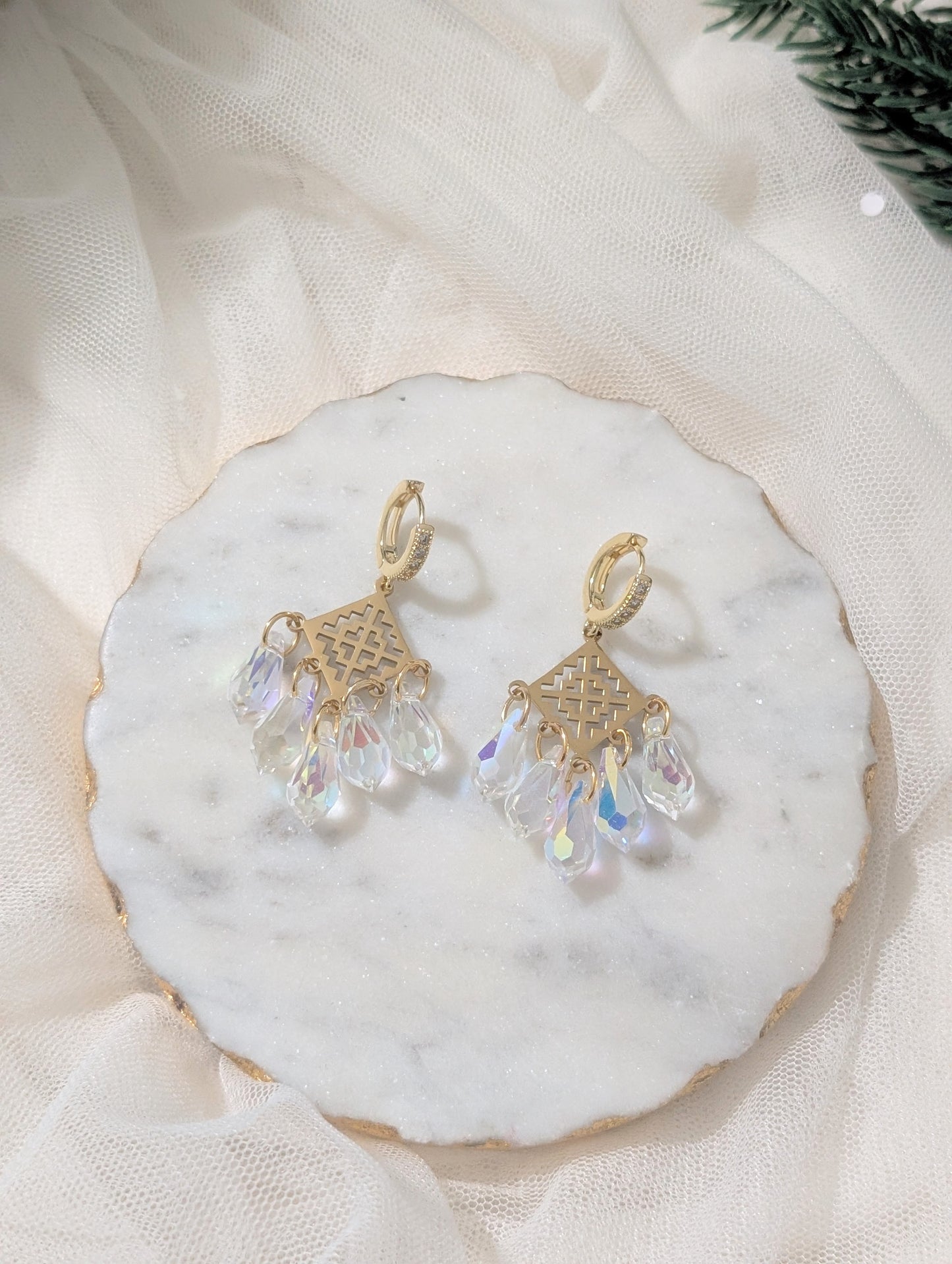 Holiday Halo Ornament Earrings