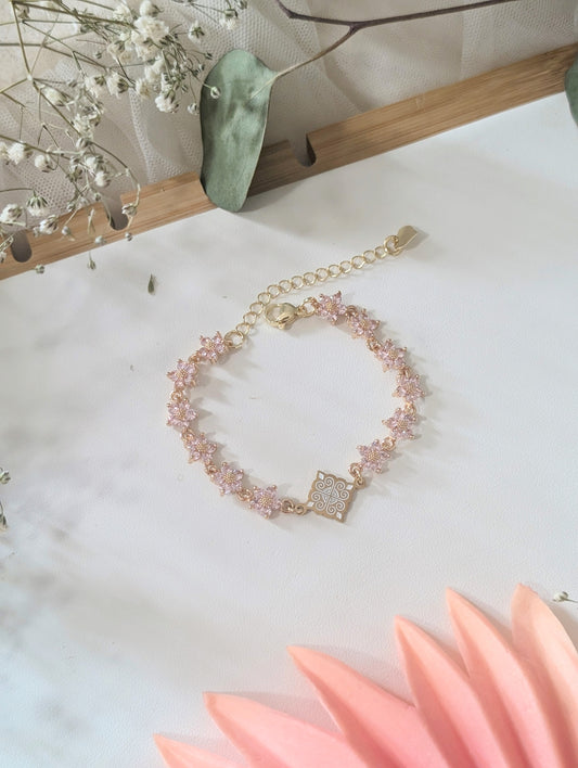 Light Pink Flower Bracelet
