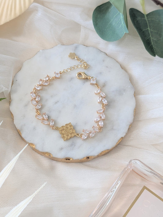 Gold Vine Diamond Bracelet